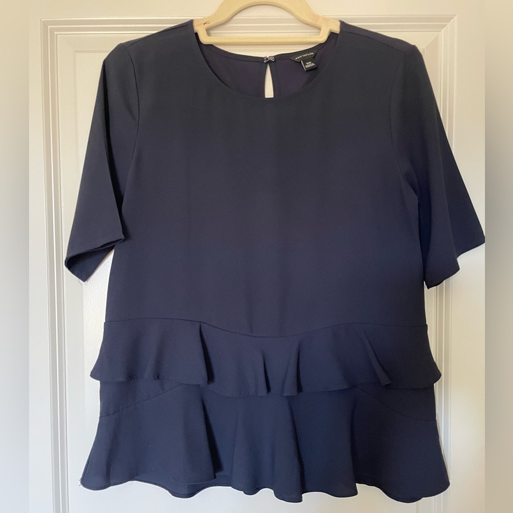 Ann Taylor Peplum Blouse